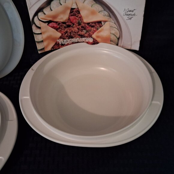 3 Pc Tupperware Ultra Microwave Casserole 1722, 1725 & 1726 Lid - Picture 2 of 10
